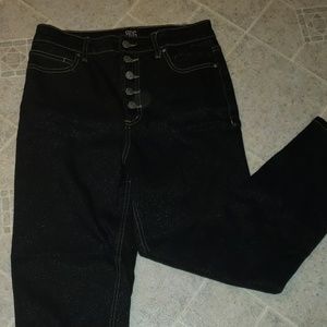 BDG high waist button front relax straight jeans